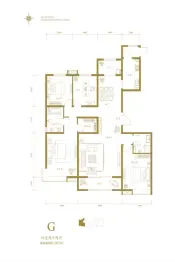 凰家公元4室2厅1厨2卫建面187.0㎡