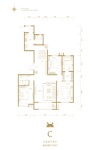 四室两厅两卫165㎡户型c